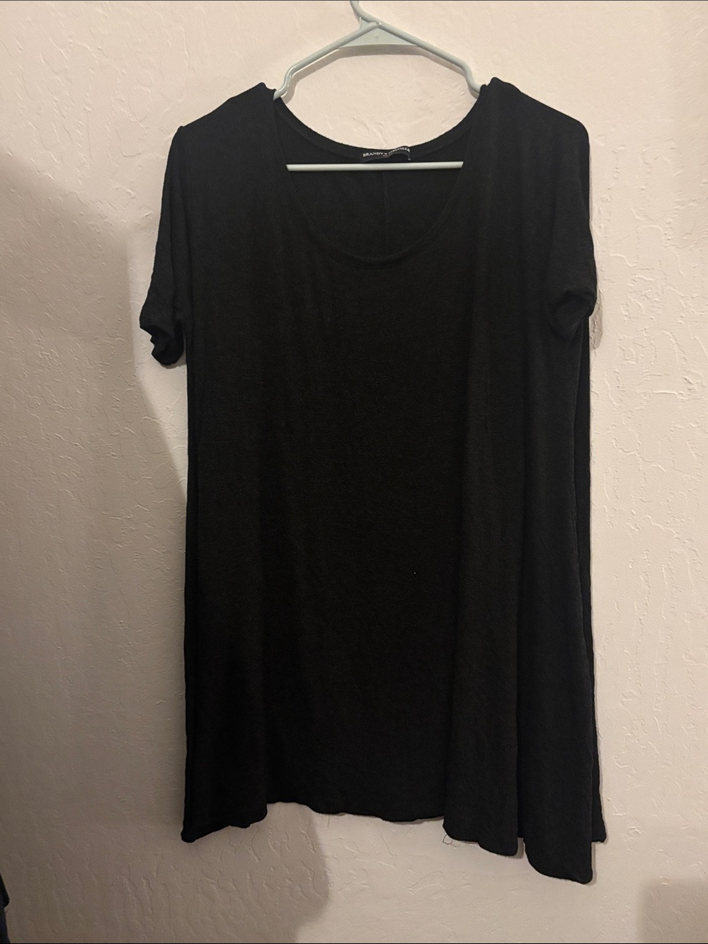 Brandy Melville Black Short-Sleeve Swing Tunic